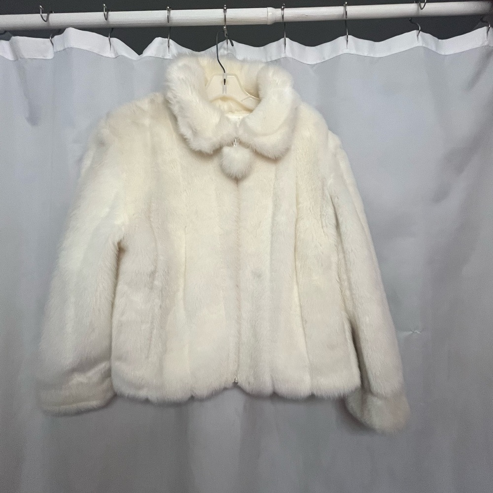 Vintage Oleg Cassini Faux Fur Jacket
